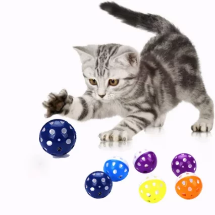 Plastic Lattice Jingle Bell Cat Toy Balls - Mini pets world