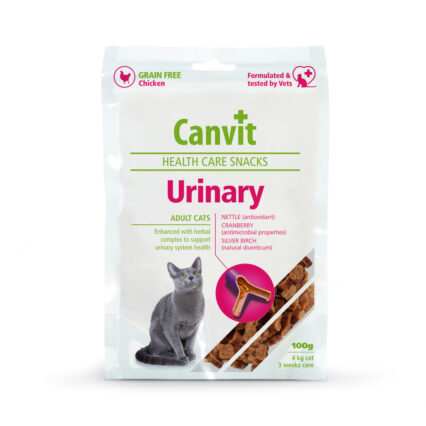 Canvit Health Care Snacks Urinary for Adult Cats – Cranberry and Nettle UTI Prevention Treats