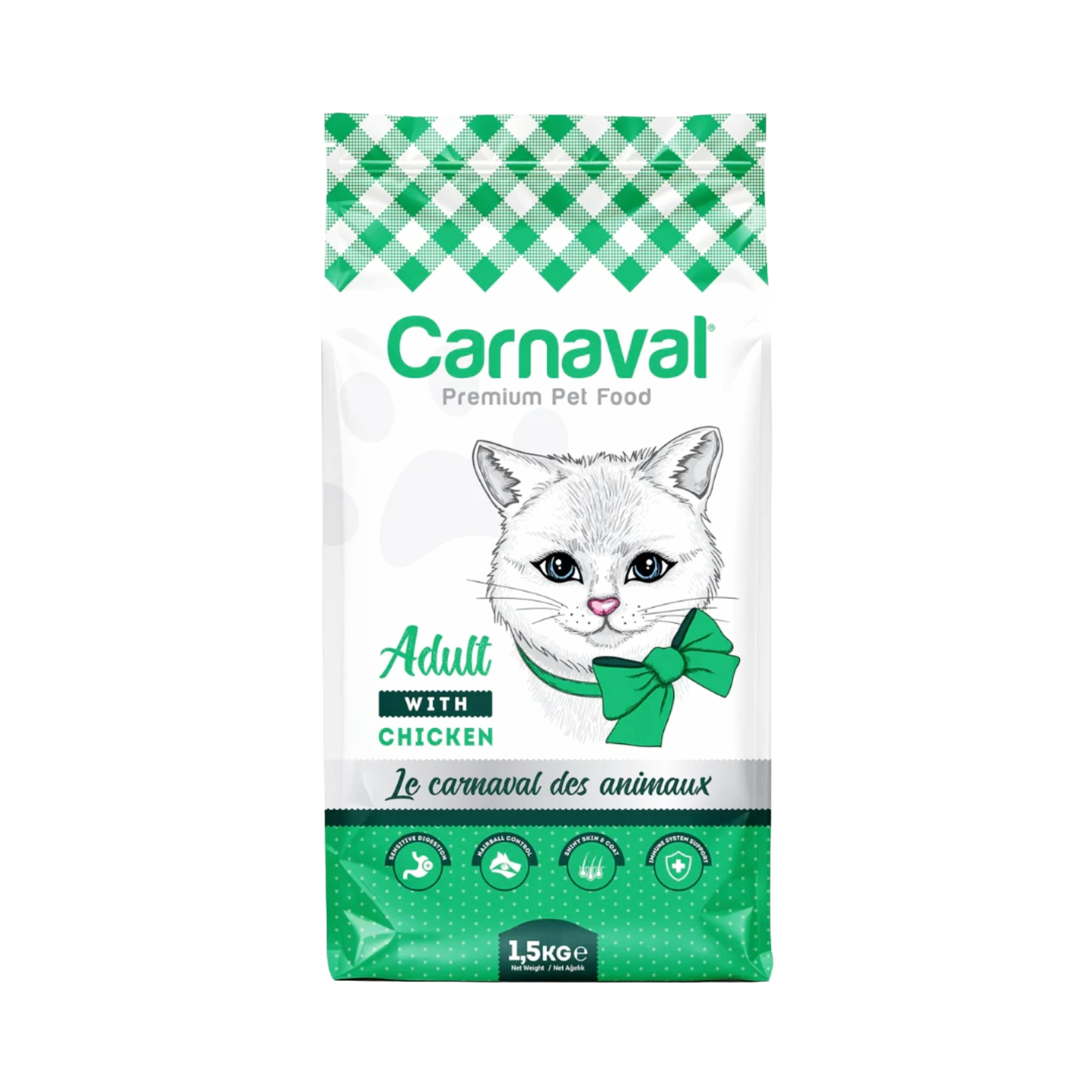 carnaval-gourmet-chicken-adult-cat-dry-food-mini-pets-world Carnaval Gourmet Chicken Adult Cat Food for adult cats with chicken flavor