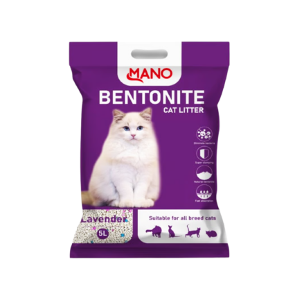 Mano Bentonite Lavender Cat Litter – Premium Imported with Lavender Scent