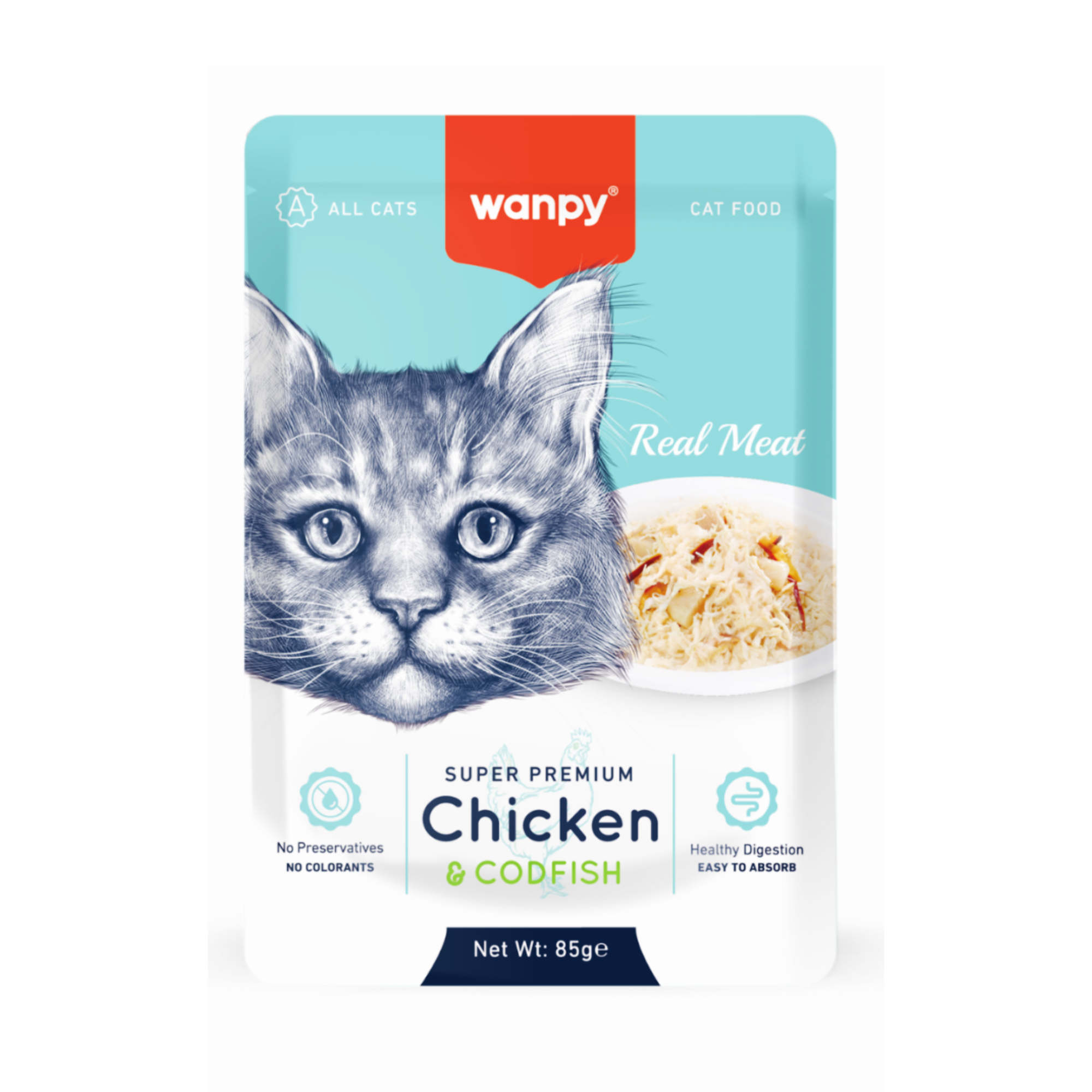 wanpy-real-meat-fillet-in-jelly-chicken-and-codfish-mini-pets-world Wanpy Fillet in Jelly Chicken and Cod Fish Wet Cat Food 85g – Natural High Protein Cat Food
