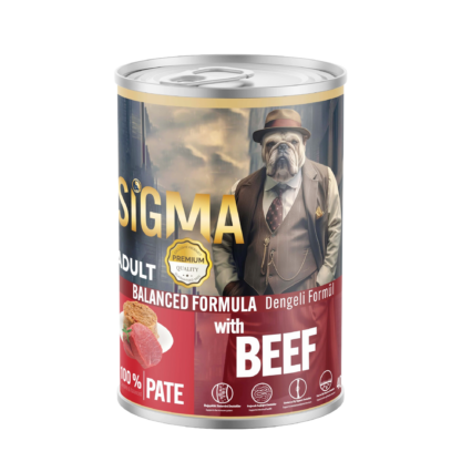 Sigma adult wet dog food beef chunks in gravy 400g